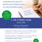 Informationsveranstaltung Vorsorge & Patientenverfügung